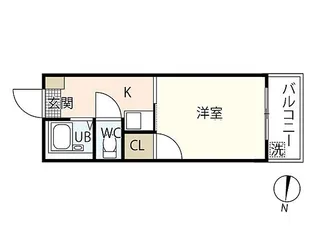 ロイヤルシティ隅の浜【2階】の間取り