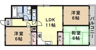 グレイセスあい【3階】の間取り