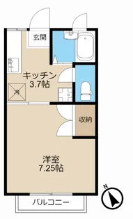 シャトルパート4【1階】の間取り
