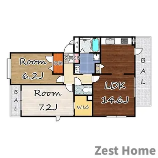 DAIKENN武庫之荘II ヴェスト【3階】の間取り