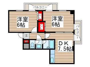 レジデンスタイム 2【5階】の間取り