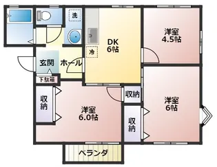 アークガーデン D棟【1階】の間取り
