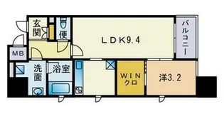 ブランスタイル博多【4階】の間取り