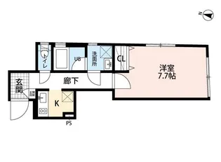 LUCIDA笹塚【1階】の間取り