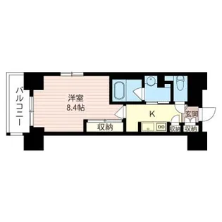 マストライフ西新宿【3階】の間取り