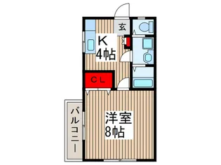 シェルハウスII2F【2階】の間取り