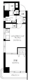 秀和目黒駅前レジデンス【4階】の間取り