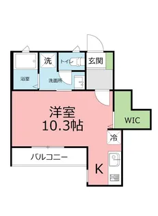 ファーストライフ東大竹【1階】の間取り