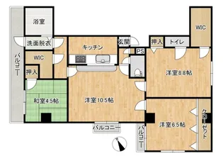 アーティックK【4階】の間取り