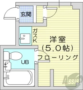 北24条駅ハウス【3階】の間取り