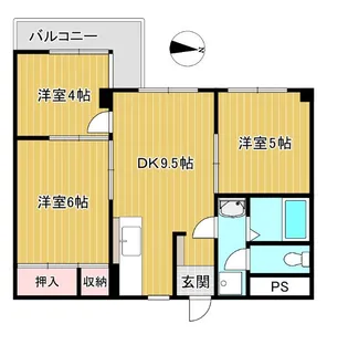 グリーンビュー【2階】の間取り
