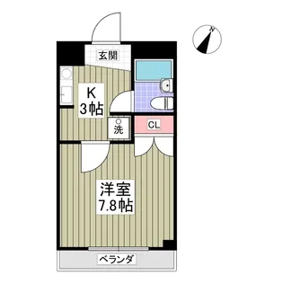 サンエイアームス【3階】の間取り