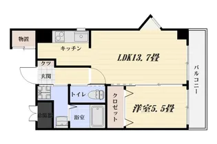 ガーデンパレス藤【4階】の間取り