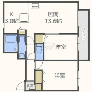 アルタイル2nd【2階】の間取り