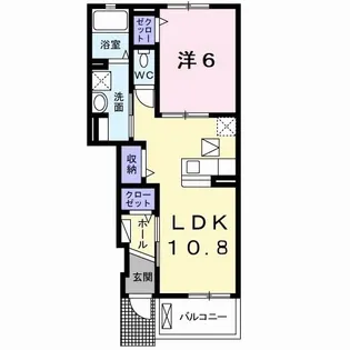 ウエストヒル神戸【1階】の間取り