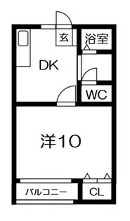 コーポLII【1階】の間取り