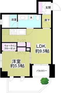 ミオカステーロ代々木【1階】の間取り