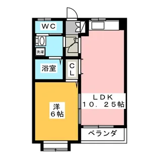 コーポ金池I【4階】の間取り