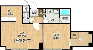 発寒サーティスI番館【3階】の間取り