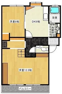 プレジュールハーブ【2階】の間取り
