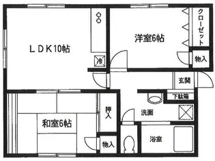 エーデルハイム富岡【2階】の間取り