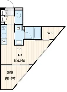 Fullea不動前 フレア不動前【1階】の間取り