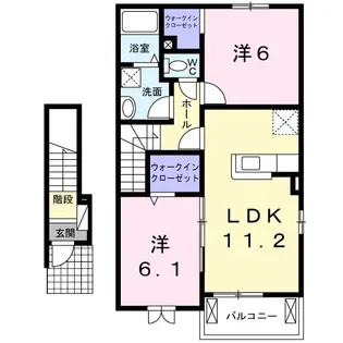 フォレスト 光 II【2階】の間取り