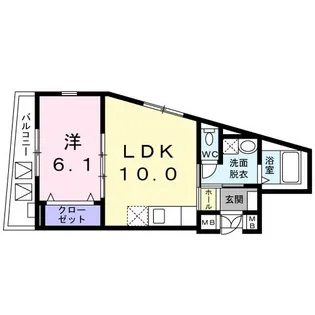 プリムローズ西早稲田【4階】の間取り