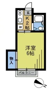 ハイツ柳沢【1階】の間取り