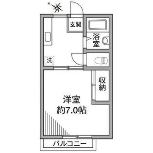 クレッシェンドK【1階】の間取り