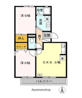 オーシャンヒルズ D【1階】の間取り