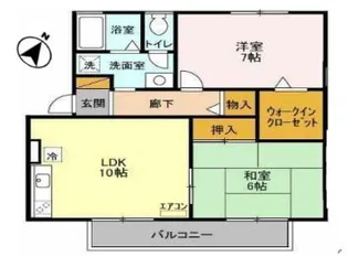 ネオハイツ・ハチヤ【1階】の間取り