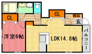 Ange PalazzoII番館【1階】の間取り