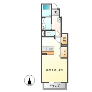 ブロードヒルズ【1階】の間取り