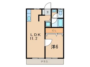 ハイツ森【1階】の間取り