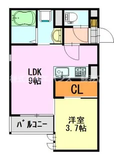GRANDTIC CENTRAL CHIBA【1階】の間取り