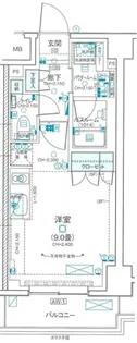 デュオステージ武蔵関【4階】の間取り