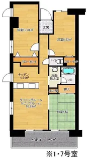 ガーデンタカラ宮代台【5階】の間取り