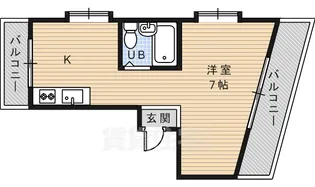 サンパレスマンション【2階】の間取り