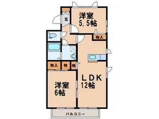 コーポ英 C棟【1階】の間取り