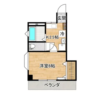 サンガーデンヒロII【1階】の間取り