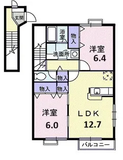 ベルウッド壱番館 A【2階】の間取り