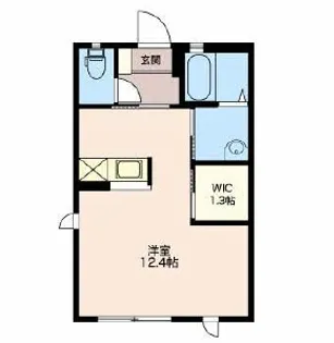 リバース B【2階】の間取り