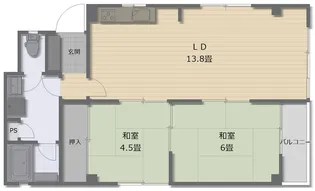 三ツ境ワールドグリーンビル【3階】の間取り
