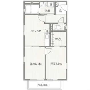 サンライズ・コート【1階】の間取り