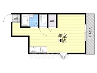 シャンテー甲斐田【3階】の間取り