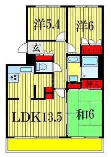 グロースメゾン海神 A棟【3階】の間取り
