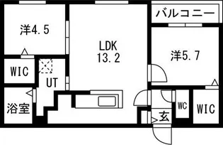 ブランシャール桑園STATION【3階】の間取り