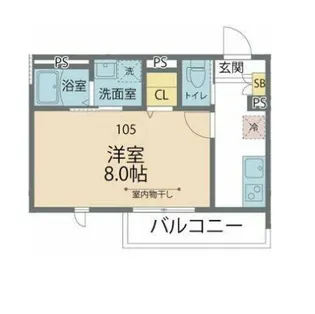 ホレス津田沼【3階】の間取り