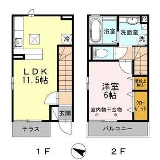 カーサ セグーラ【1階】の間取り